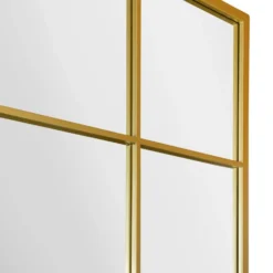 Fenestra Gold Modern Window Style Leaner / Wall Mirror -Garden Furniture Shop fenestra gold modern window style leaner wall mirror p85120 182087 zoom