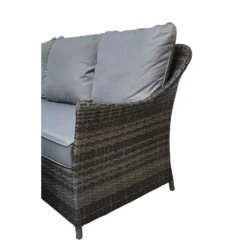 Francesca Grey Rattan Corner Sofa Dining Set With Lift Table -Garden Furniture Shop francesca grey rattan corner sofa dining set with lift table p78469 135400 zoom