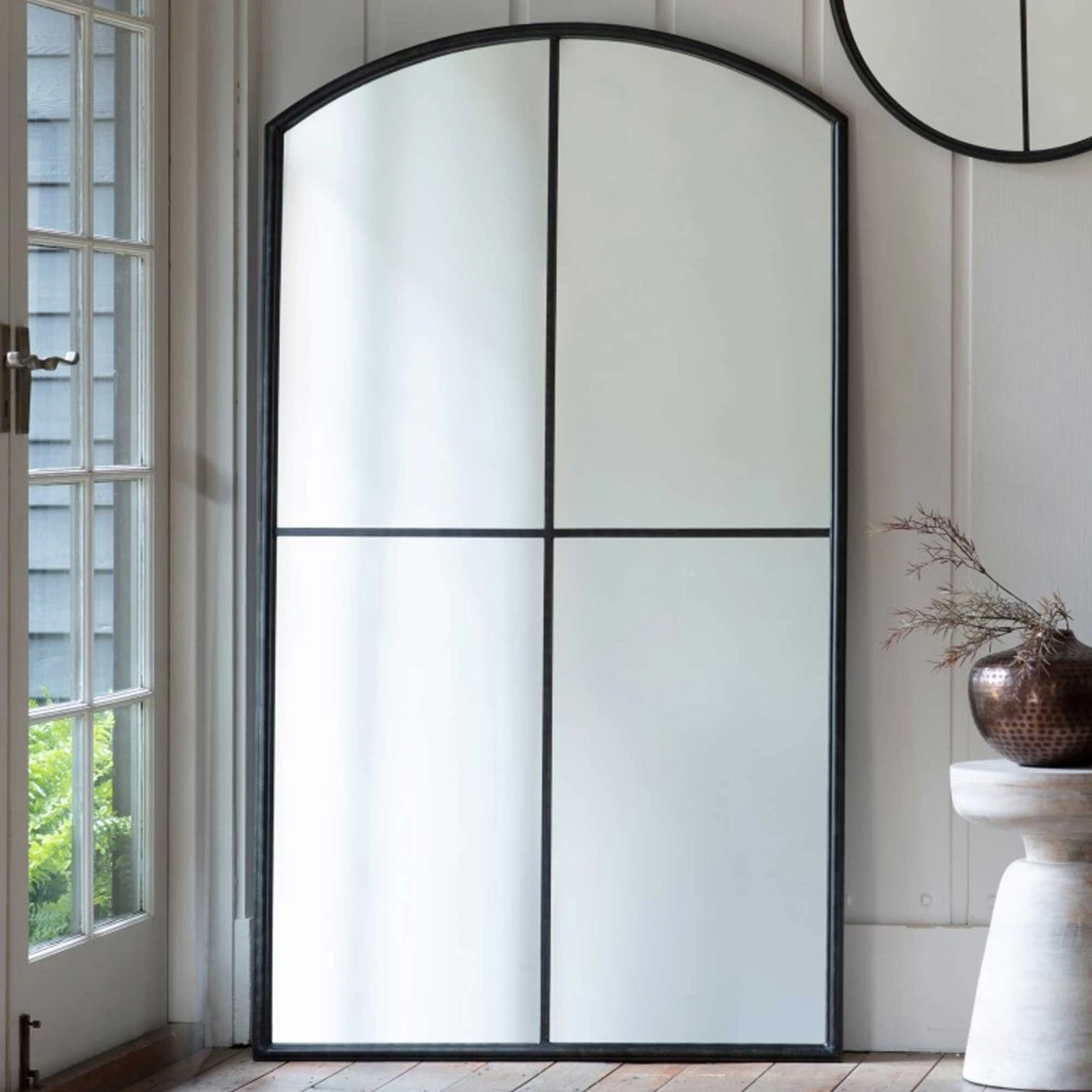 Frida Large Arch Mirror Black 1 Frida Large Arch Mirror Black