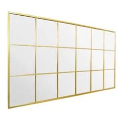 Genestra Gold Modern Window Garden Wall Mirror -Garden Furniture Shop genestra gold modern window garden wall mirror p85099 181897 zoom