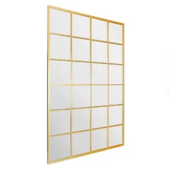 Genestra Gold Modern Window Style Garden Wall Mirror -Garden Furniture Shop genestra gold modern window style garden wall mirror p85122 182098 zoom