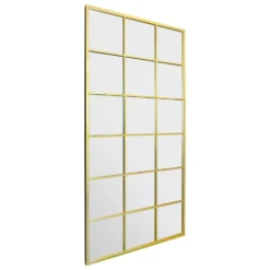 Genestra Narrow Gold Modern Window Style Garden Wall Mirror -Garden Furniture Shop genestra narrow gold modern window style garden wall mirror p85147 182298 zoom
