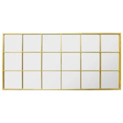 Genestra Narrow Gold Modern Window Style Garden Wall Mirror -Garden Furniture Shop genestra narrow gold modern window style garden wall mirror p85147 182299 zoom