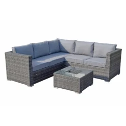 Georgia Grey Rattan Corner Sofa Set With Ice Bucket Coffee Table -Garden Furniture Shop georgia grey rattan corner sofa set with ice bucket coffee table p78476 134436 zoom