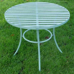 Green Metal Side Table