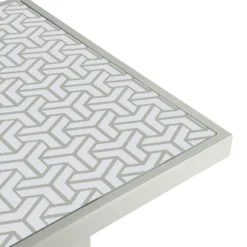 Grey Patterned Top Outdoor Coffee Table -Garden Furniture Shop grey patterned top outdoor coffee table p76676 125278 zoom