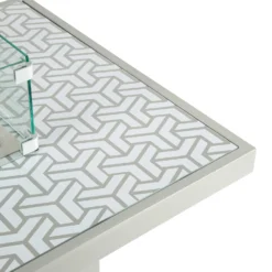 Grey Patterned Top Outdoor Coffee Table With Firepit -Garden Furniture Shop grey patterned top outdoor coffee table with firepit p76671 125227 zoom