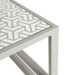 Grey Patterned Top Outdoor Side Table -Garden Furniture Shop grey patterned top outdoor side table p76682 124571 zoom