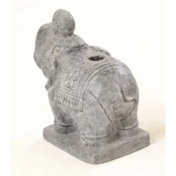 Grey Wash Stone Elephant Parasol Stand -Garden Furniture Shop grey wash stone elephant parasol stand p84120 175264 zoom