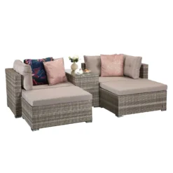 Harper Grey Rattan Stackable Sofa Set -Garden Furniture Shop harper grey rattan stackable sofa set p78480 134483 zoom