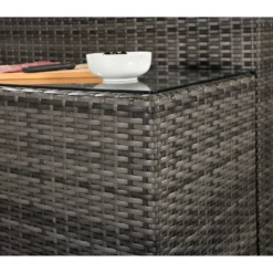 Jessica Grey Rattan Large Corner Sofa With Pouffe And End Tables -Garden Furniture Shop jessica grey rattan large corner sofa with pouffe and end tables p78484 134545 zoom