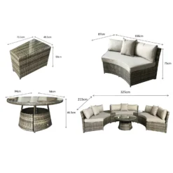 Juliet Brown Rattan Half Moon Sofa Set -Garden Furniture Shop juliet brown rattan half moon sofa set p78486 134572 zoom