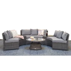 Juliet Grey Rattan Half Moon Sofa Set -Garden Furniture Shop juliet grey rattan half moon sofa set p78485 134555 zoom