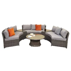 Juliet Grey Rattan Half Moon Sofa Set -Garden Furniture Shop juliet grey rattan half moon sofa set p78485 134557 zoom