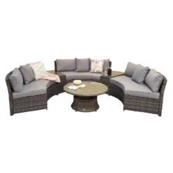 Juliet Grey Rattan Half Moon Sofa Set -Garden Furniture Shop juliet grey rattan half moon sofa set p78485 134559 zoom