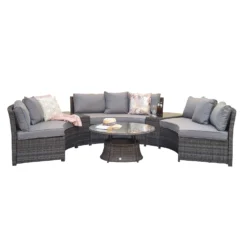 Juliet Grey Rattan Half Moon Sofa Set -Garden Furniture Shop juliet grey rattan half moon sofa set p78485 134560 zoom