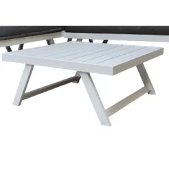 Kimmie White Aluminium Corner Sofa With Adjustable Head Rest -Garden Furniture Shop kimmie white aluminium corner sofa with adjustable head rest p78601 172962 zoom