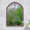 Kirkby Metal Arch Shaped Decorative Window Opening Garden Mirror