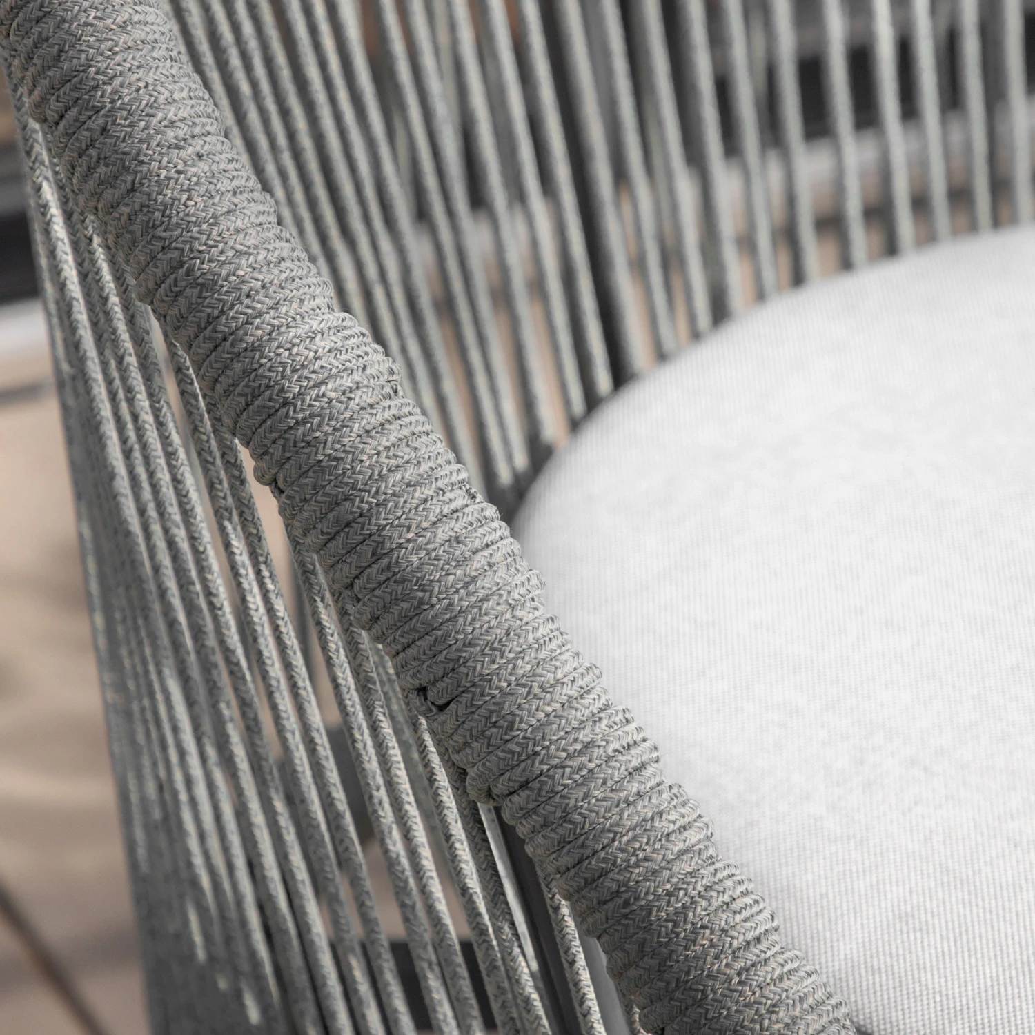 Lamezia 2 Seater Bistro Set Charcoal 5 Lamezia 2 Seater Bistro Set Charcoal - Image 5