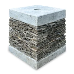 Large Bali Parasol Base With Terazzo And Slate -Garden Furniture Shop large bali parasol base with terazzo and slate p83715 173487 zoom