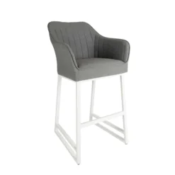 Garden Furniture Shop -Garden Furniture Shop light grey curved back outdoor bar stool p76700 125426 zoom