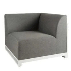 Light Grey Outdoor Corner Section Unit
