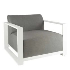 Light Grey Single Outdoor Chair -Garden Furniture Shop light grey single outdoor chair p76650 125766 zoom