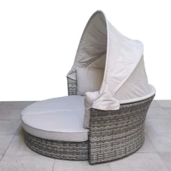 Lily Grey Rattan Round Day Bed -Garden Furniture Shop lily grey rattan round day bed p78487 134587 zoom