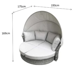 Lily Natural Rattan Round Day Bed -Garden Furniture Shop lily natural rattan round day bed p78488 134601 zoom