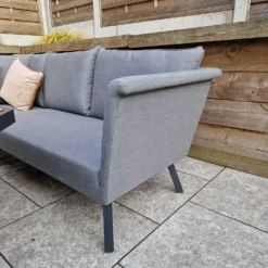 Luna Grey L Shaped Sofa 2 With Ottomans And Gas Fire Pit Table -Garden Furniture Shop luna grey l shaped sofa 2 with ottomans and gas fire pit table p83637 173094 zoom