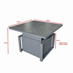 Madrid Grey Lift Table With Textilene Side -Garden Furniture Shop madrid grey lift table with textilene side p83685 173314 zoom