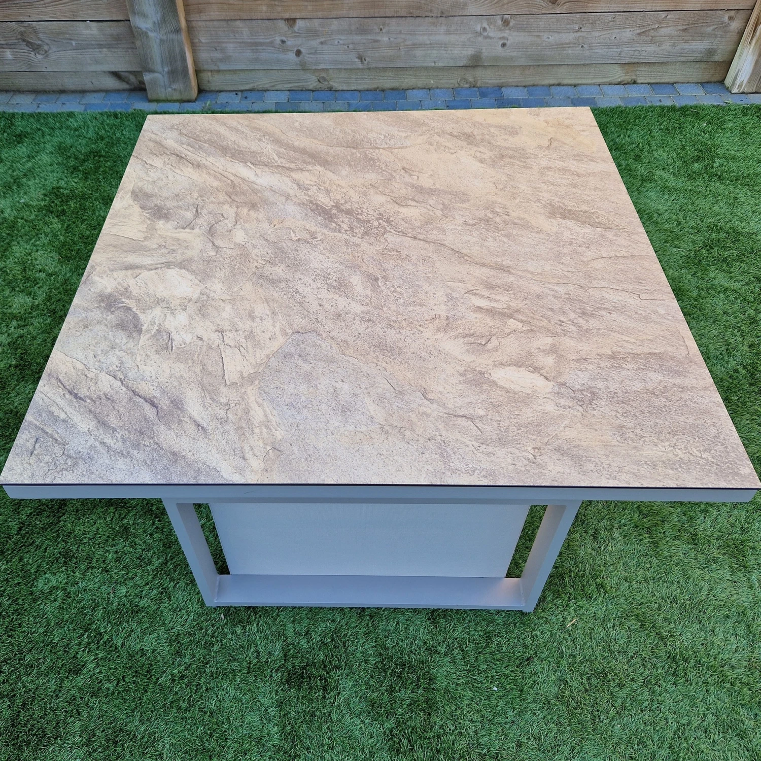 Madrid Nature Lift Table With Textilene Side 3 Madrid Nature Lift Table With Textilene Side - Image 3