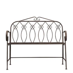 Matera Black Outdoor Bench