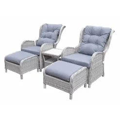 Meghan Cream Grey Rattan Reclining Lounge Set -Garden Furniture Shop meghan cream grey rattan reclining lounge set p78492 134634 zoom