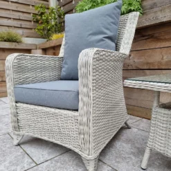 Meghan Grey Rattan 2 Chair And Table Set -Garden Furniture Shop meghan grey rattan 2 chair and table set p83638 173102 zoom