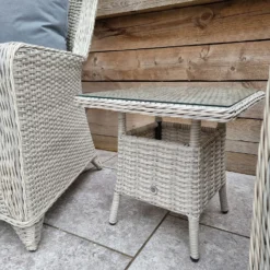Meghan Grey Rattan 2 Chair And Table Set -Garden Furniture Shop meghan grey rattan 2 chair and table set p83638 173103 zoom