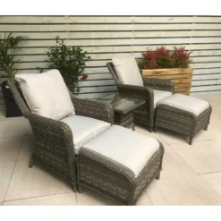 Mia Multi Grey Rattan Lounge Set