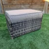 Ottoman Bench In 8mm Nature/Brown Flat Weave