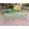 Outdoor Stool Bench In Antique Green