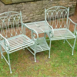 Pistachio Green Lovers Bench -Garden Furniture Shop pistachio green lovers bench p66094 99162 zoom