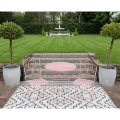 Powder Pink Garden Bistro Set