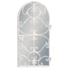 Rustic Chantilly Garden Gate Wall Mirror In White
