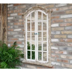 Rustic Window Mirror