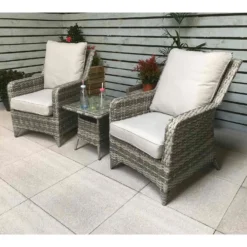 Sarah Grey Rattan High Back Lounge Set -Garden Furniture Shop sarah grey rattan high back lounge set p78505 134809 zoom