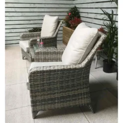Sarah Grey Rattan High Back Lounge Set -Garden Furniture Shop sarah grey rattan high back lounge set p78505 134811 zoom