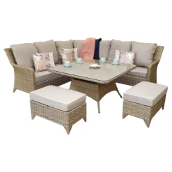 Sarah Natural Rattan Corner Sofa Dining Set -Garden Furniture Shop sarah natural rattan corner sofa dining set p78503 134777 zoom