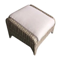 Sarah Natural Rattan Ottoman Stool