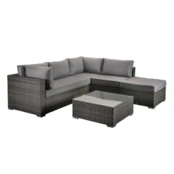 Savannah Grey Rattan Corner Sofa -Garden Furniture Shop savannah grey rattan corner sofa p78519 135205 zoom
