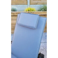 Savannah Grey Rattan Single Sunlounger With Drinks Table -Garden Furniture Shop savannah grey rattan single sunlounger with drinks table p78521 173033 zoom