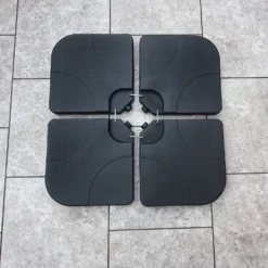 Set Of 4 Plastic Parasol Bases With U Link Bracket -Garden Furniture Shop set of 4 plastic parasol bases with u link bracket p83701 173400 zoom